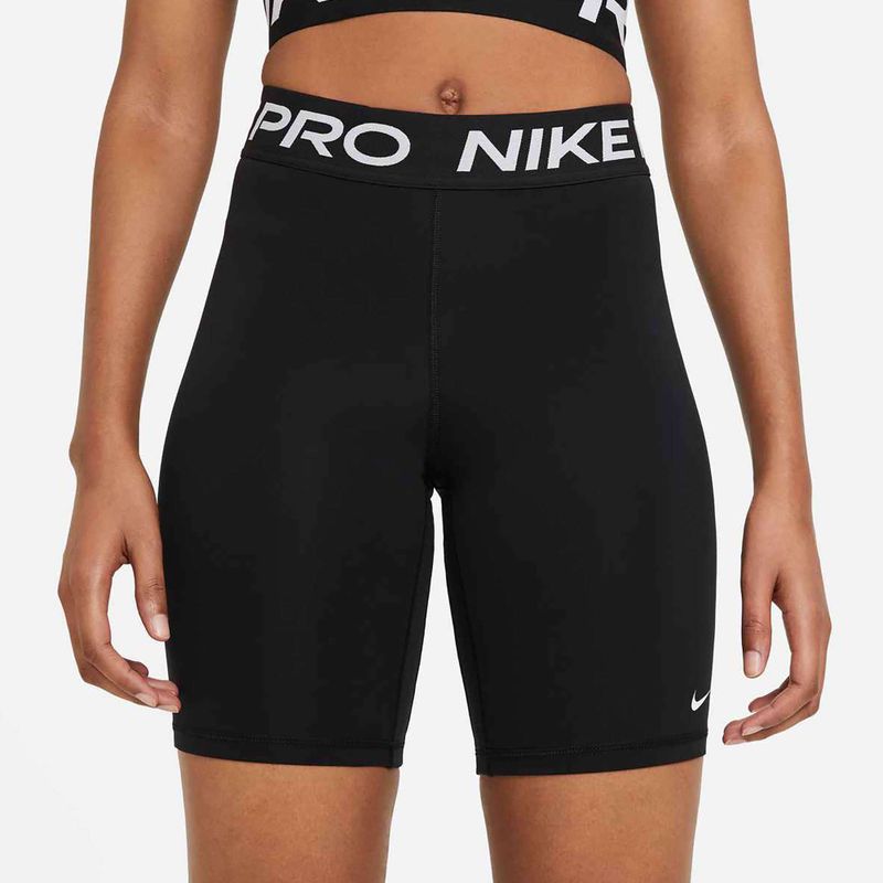 Шорти для тренувань жіночі Nike Pro 365 8" black/white 3