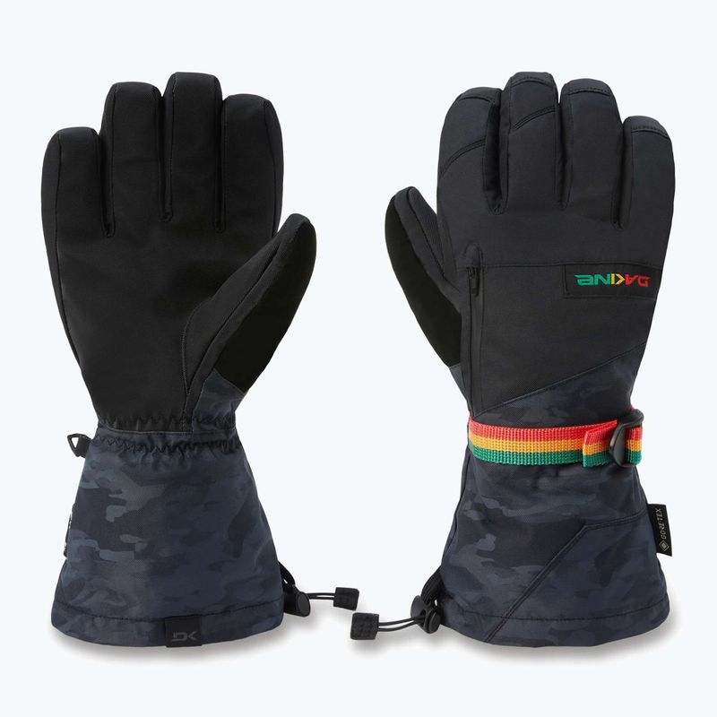 Чоловічі сноубордичні рукавички Dakine Titan Gore-Tex чорні вінтажний камуфляж 10