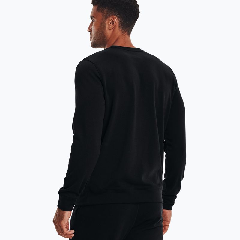 Кофта тренувальна чоловіча Under Armour Rival Terry LC Crew чорна 1370404 4