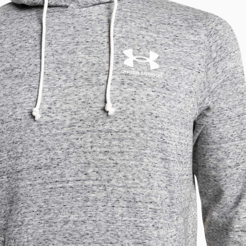 Кофта з капюшоном чоловіча Under Armour Rival Terry LC сіра 1370401 3