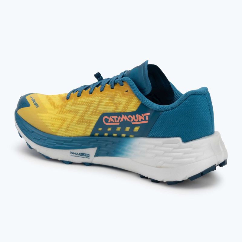 Кросівки для бігу чоловічі Brooks Catamount 4 quince/ celestial/neo ember 3