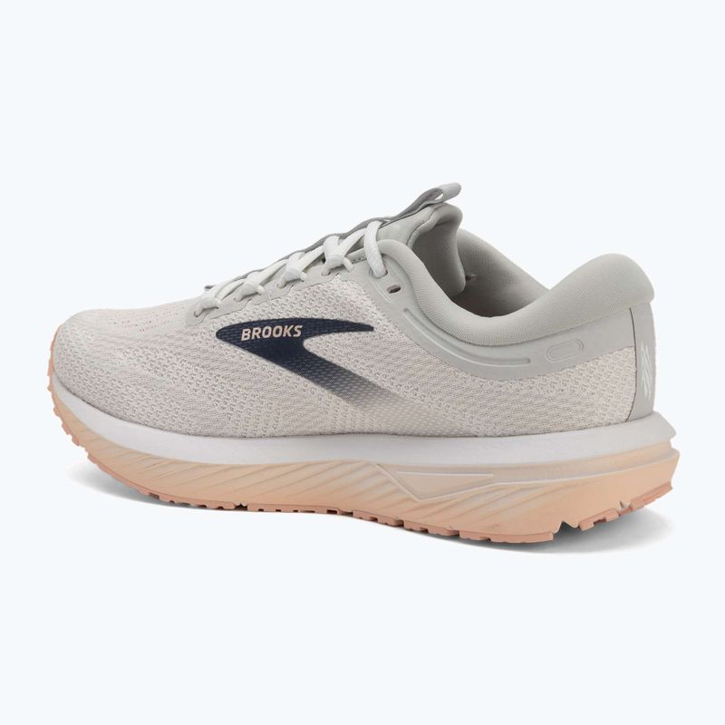 Кросівки для бігу жіночі Brooks Revel 7 oyster/white/tropical peach 3