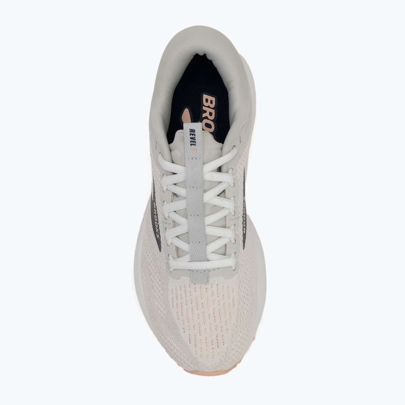 Кросівки для бігу жіночі Brooks Revel 7 oyster/white/tropical peach 5