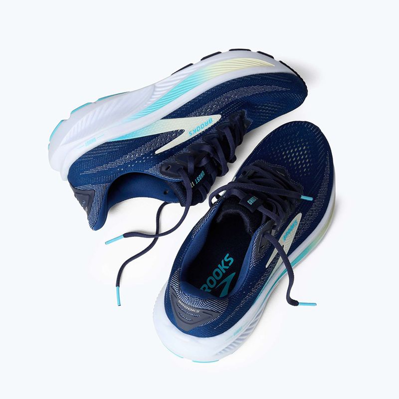 Кросівки для бігу жіночі Brooks Ghost 17 navy/green/turquoise 9