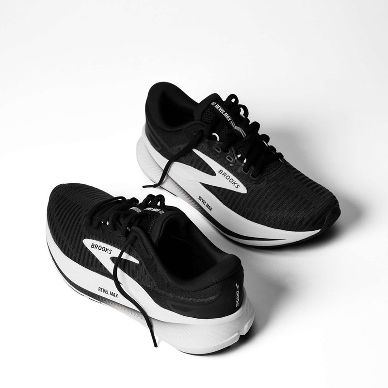 Кросівки для бігу жіночі Brooks Revel Max black/grey/white 8