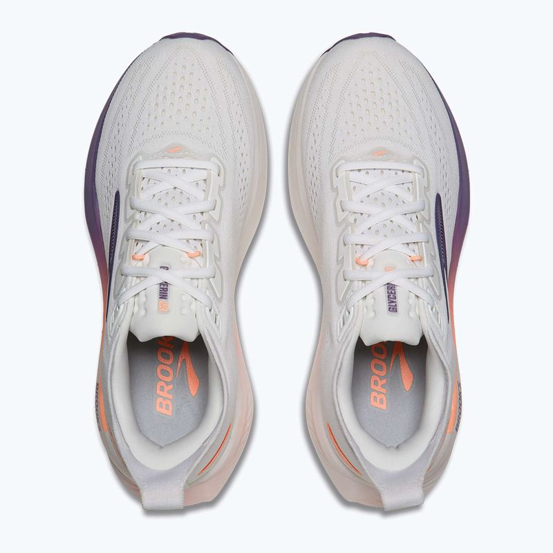Кросівки для бігу жіночі Brooks Glycerin 23 white/mulled grape/clear 5