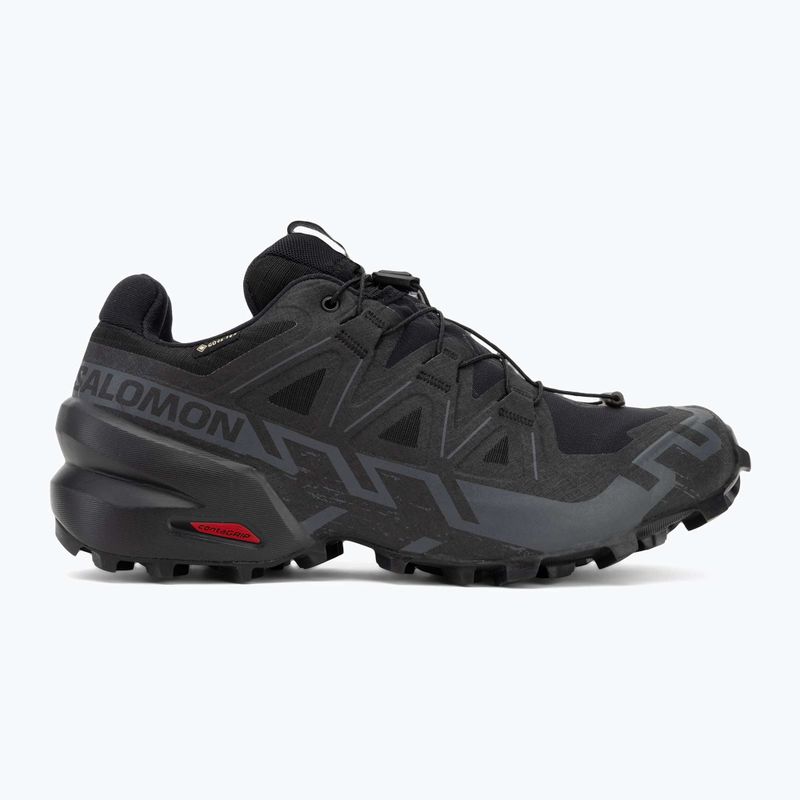 Жіночі бігові кросівки Salomon Speedcross 6 GTX чорний/чорний/фан 2