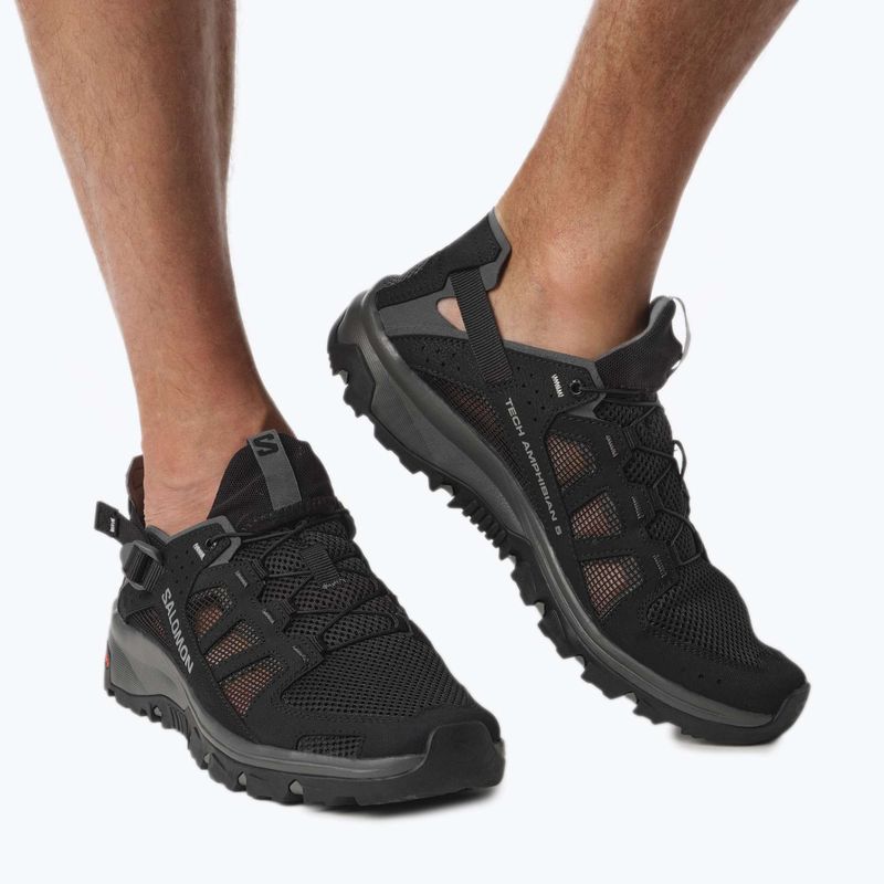 Аквашузи чоловічі Salomon Techamphibian 5 чорні L47115100 4