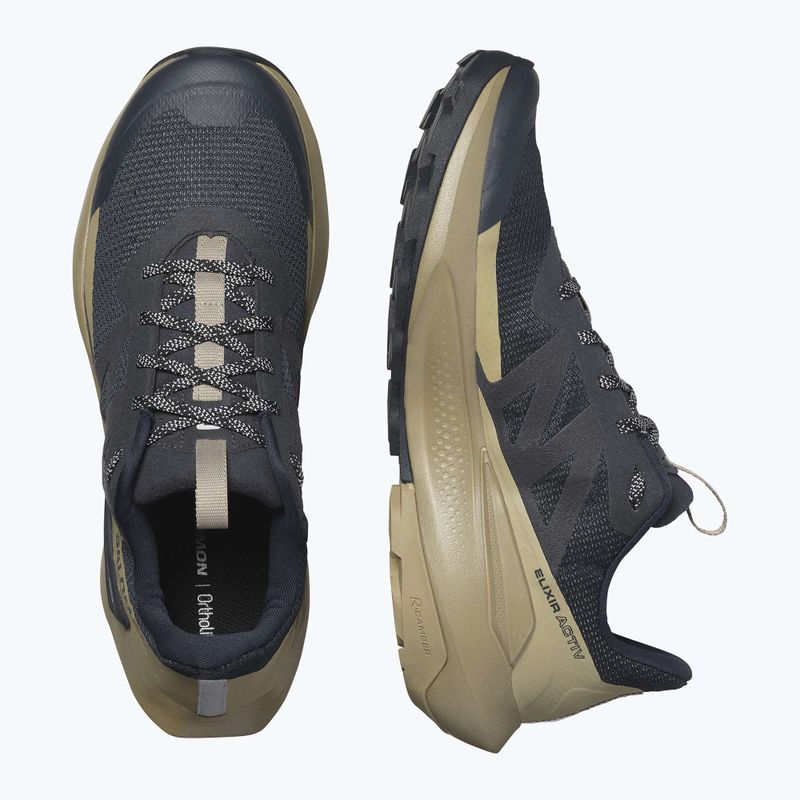 Кросівки туристичні чоловічі Salomon Elixir Activ carbon/slate green/glacier 12