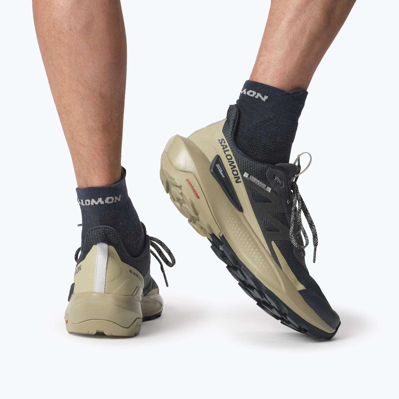 Кросівки туристичні чоловічі Salomon Elixir Activ carbon/slate green/glacier 15