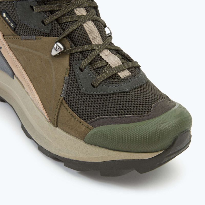 Черевики туристичні чоловічі Salomon Elixir Mid GTX peat/vintage khaki/castlerock 7