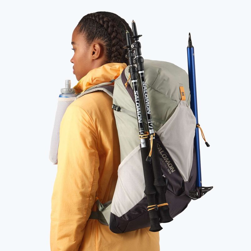 Рюкзак туристичний жіночий Salomon Aerotrek 18 л M-L seagrass/silver cloud/nine iron 7