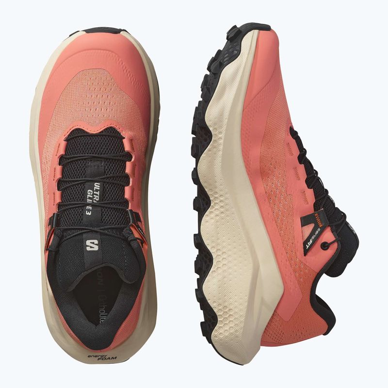 Кросівки для бігу жіночі Salomon Ultra Glide 3 fusion coral/tender peach/black 8