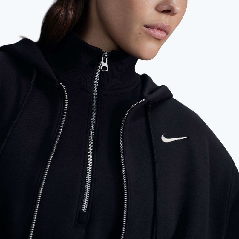 Кофта жіноча Nike Sportswear Phoenix Fleece black/sail 5