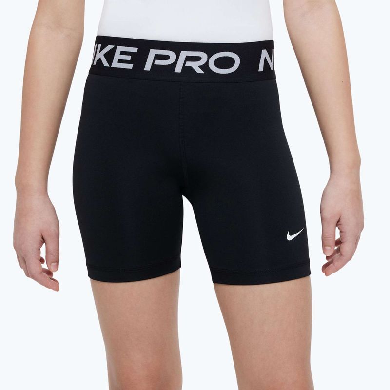Шорти дитячі Nike Pro Dri-Fit 5" carbon black/white 3