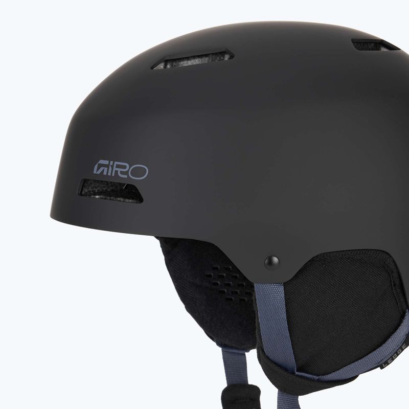 Шолом гірськолижний Giro Ledge FS matte black dark indigo 8