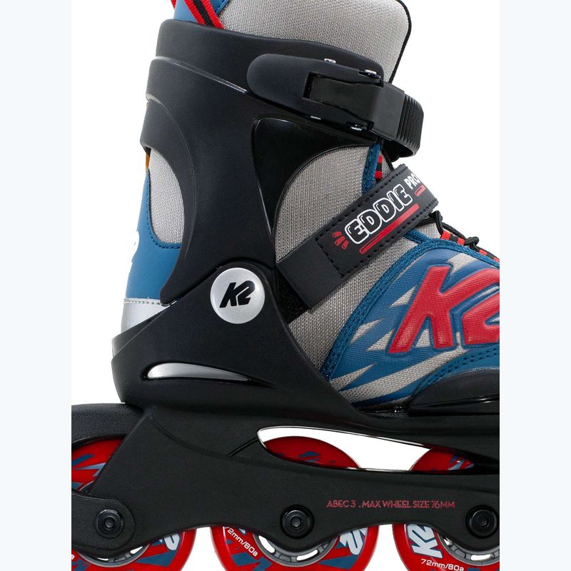 Ролики дитячі K2 Eddie Pro gray/blue 3