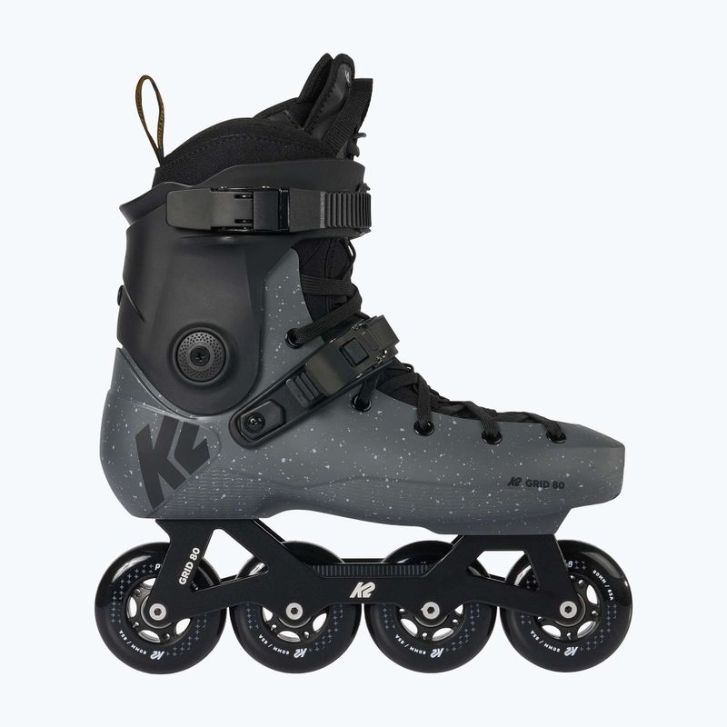 Роликові ковзани K2 Grid 80 опівночі/сірі 2