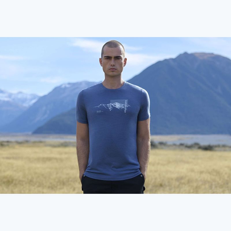 Футболка термічна чоловіча Icebreaker Merino 150 Tech Lite Pure Altitude Dawn 8