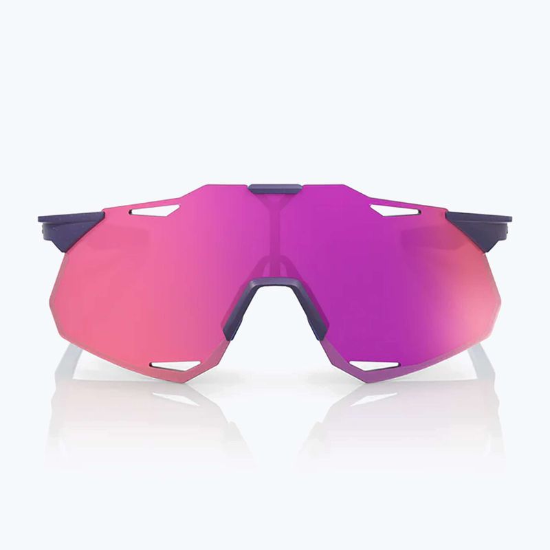 Окуляри сонцезахисні 100% Hypercraft XS satin storm metallic/purple mirror 4