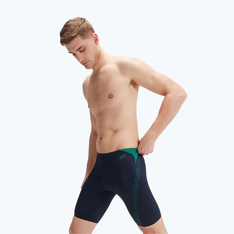 Чоловічі плавки Speedo Hyper Boom Splice темно-синій/зелений 3