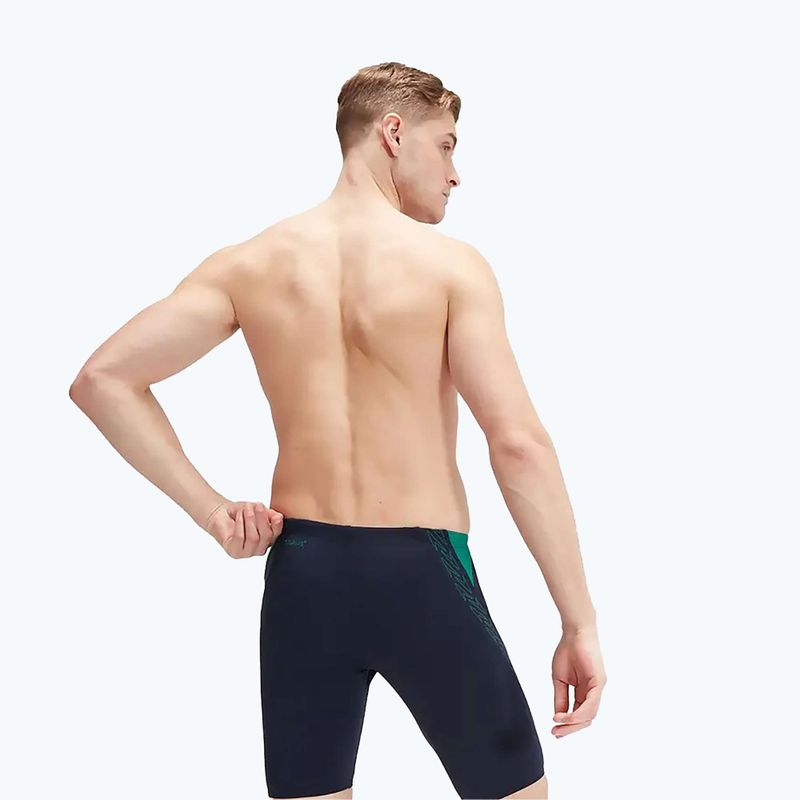 Чоловічі плавки Speedo Hyper Boom Splice темно-синій/зелений 2