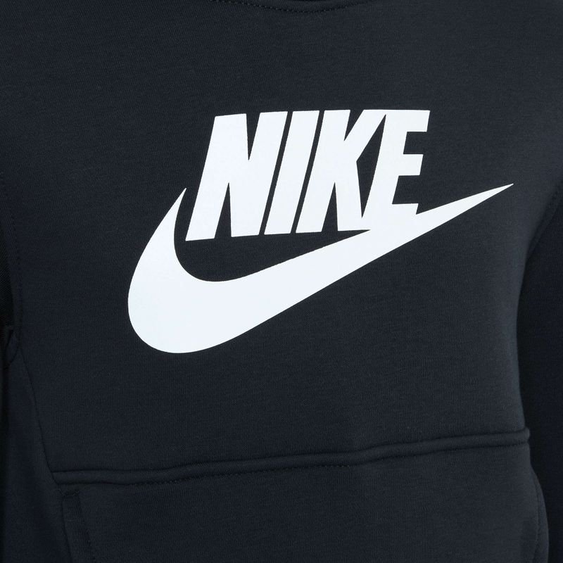 Дитяча флісова толстовка Nike Club чорний/білий 10
