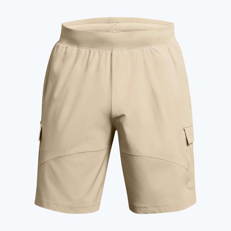 Шорти для тренувань чоловічі Under Armour Stretch Woven Cargo khaki base/black 5