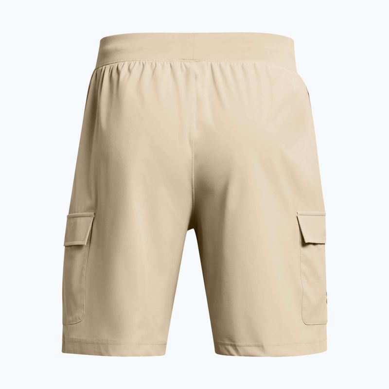 Шорти для тренувань чоловічі Under Armour Stretch Woven Cargo khaki base/black 6