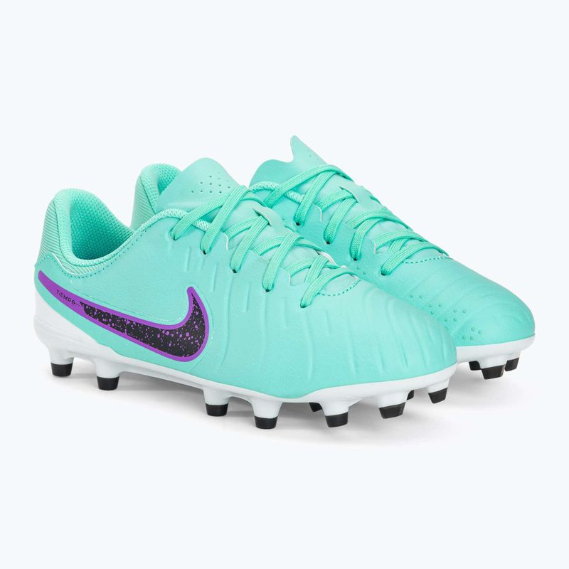 Футбольні бутси кросівки дитячі Nike Jr Legend 10 Academy FG/MG hyper turquoise/fuchsia dream/black 4