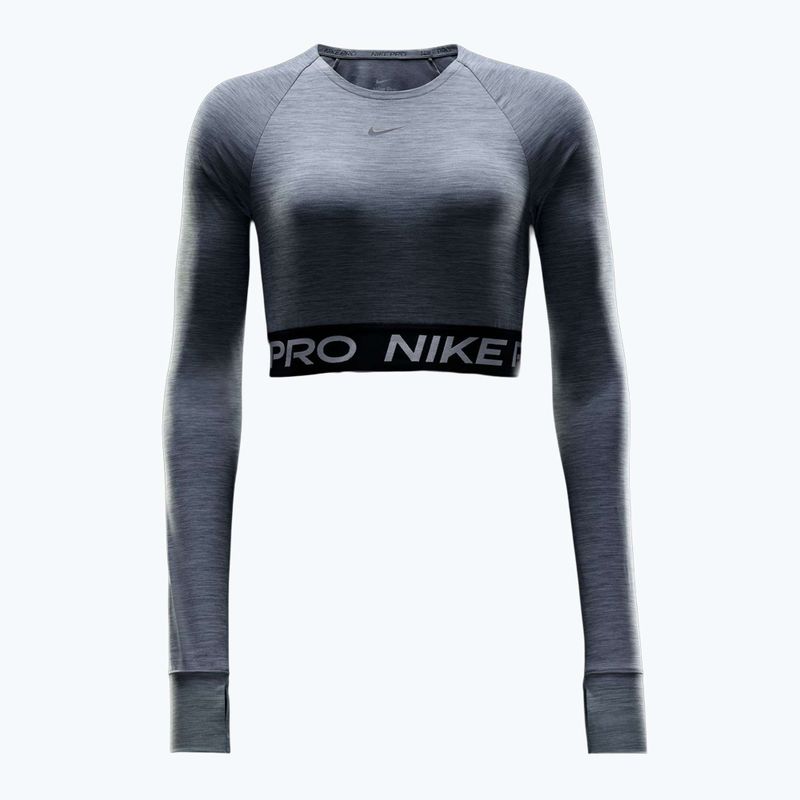 Топ для тренувань лонгслів жіночий Nike Pro 365 Dri-Fit smoke grey/heather 7