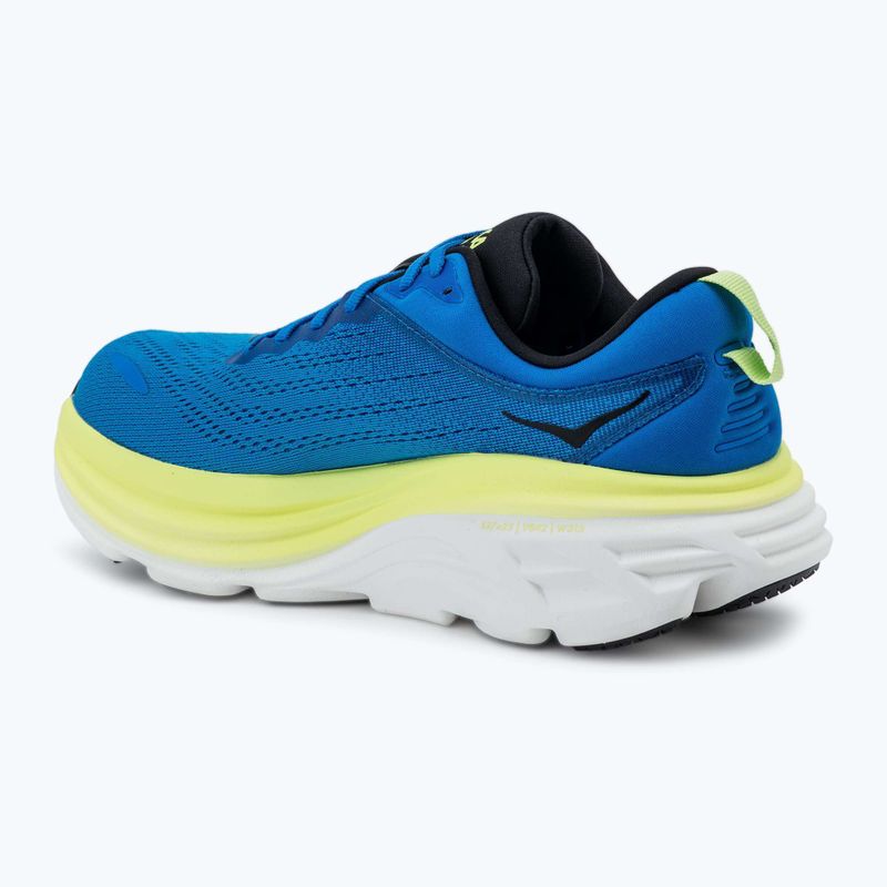 Кросівки для бігу чоловічі HOKA Bondi 8 electric cobalt/lettuce 3