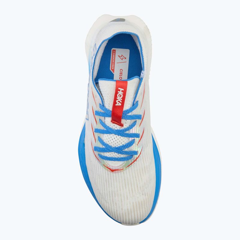 Бігові кросівки HOKA Cielo X1 білі/віртуально-сині 5