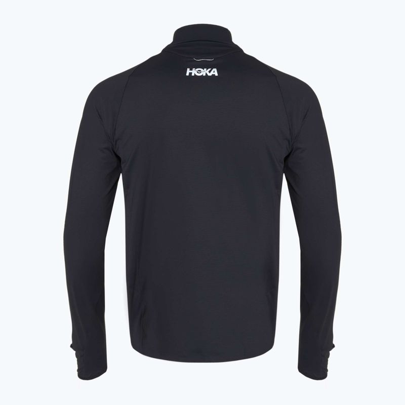 Чоловічий біговий світшот HOKA GlideTech Quarter Zip чорний 2