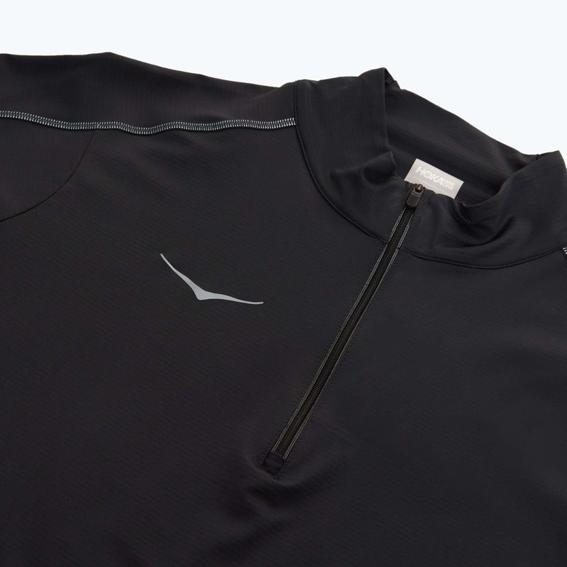 Чоловічий біговий світшот HOKA GlideTech Quarter Zip чорний 3