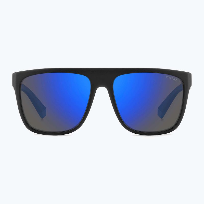 Окуляри сонцезахисні чоловічі Polaroid PLD 2162/S matte black blue/blue mirror polarized 3