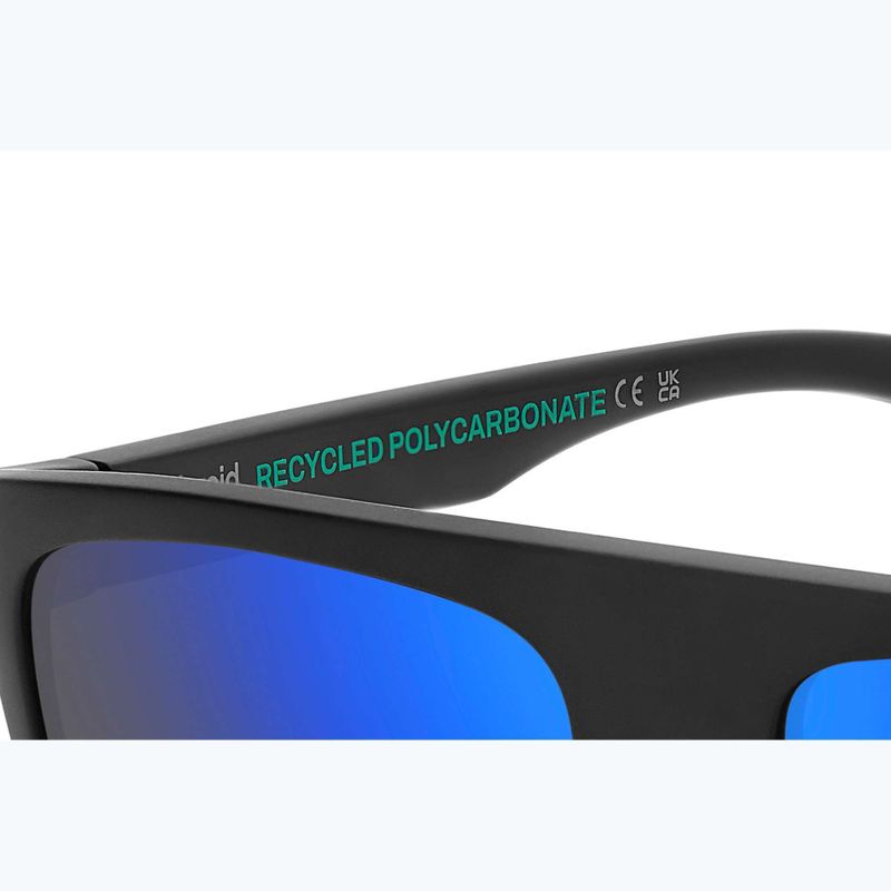 Окуляри сонцезахисні чоловічі Polaroid PLD 2162/S matte black blue/blue mirror polarized 6
