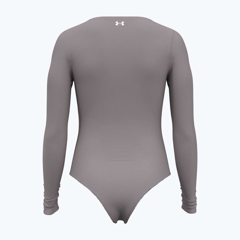 Купальник Under Armour Vanish жіночий боді тетра сірий/білий 2