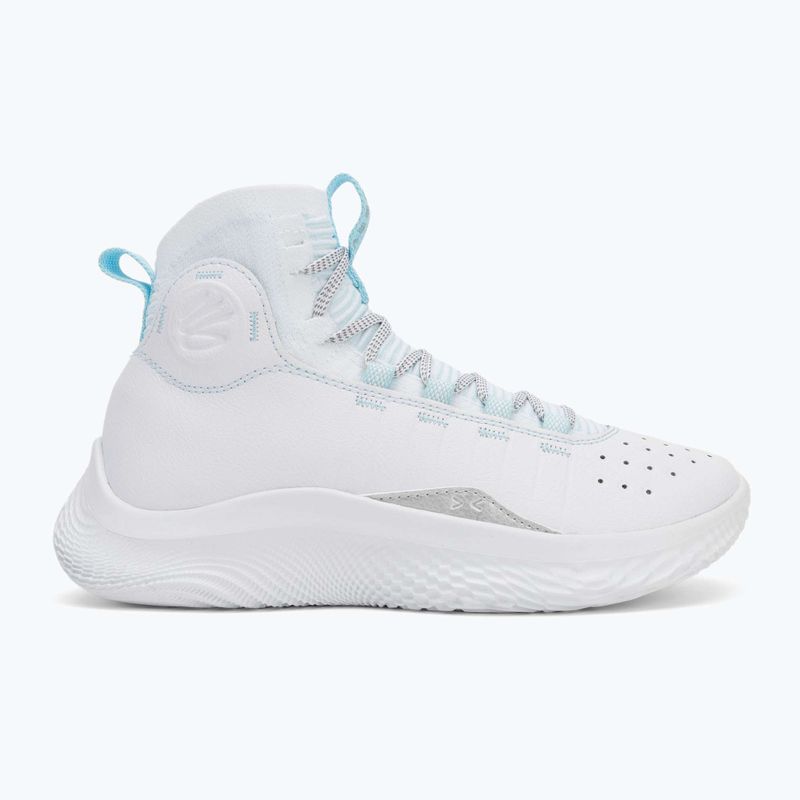 Кросівки баскетбольні Under Armour CURRY 4 FLOTRO white/stream/metallic silver 2