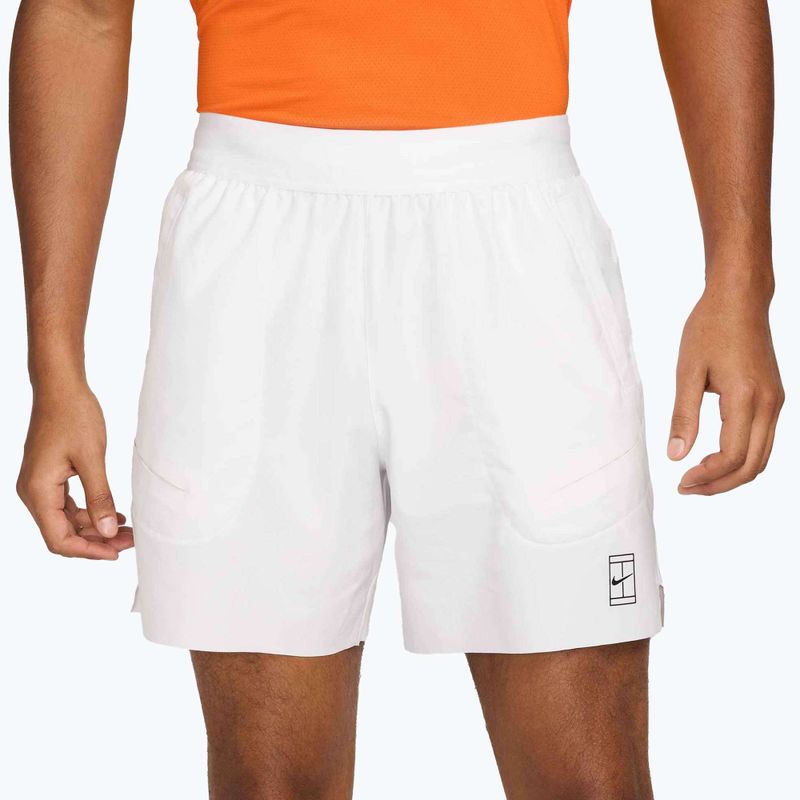 Шорти тенісні чоловічі Nike Court Dri-Fit Advantage 6" white/black 4