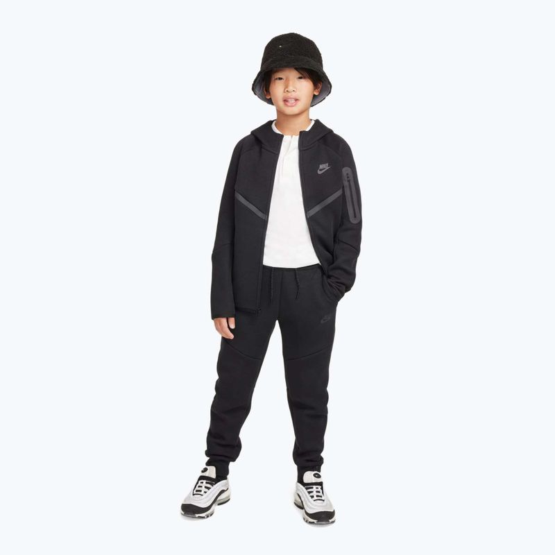 Кофта дитяча Nike Sportswear Tech Fleece Full Zip black/black/black 2