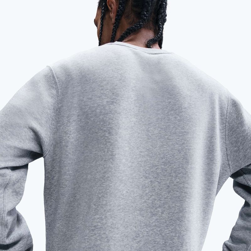 Кофта чоловіча Nike Sportswear Club Graphic Fleece Crew dark grey heather/white 5