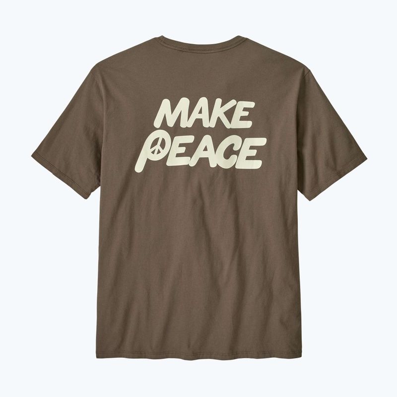 Футболка чоловіча Patagonia Balance Organic peace seeds / marlow brown 2