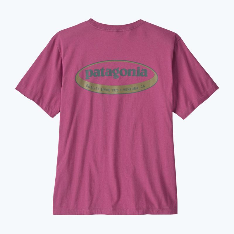 Футболка чоловіча Patagonia '95 Oval Logo faded magenta 2