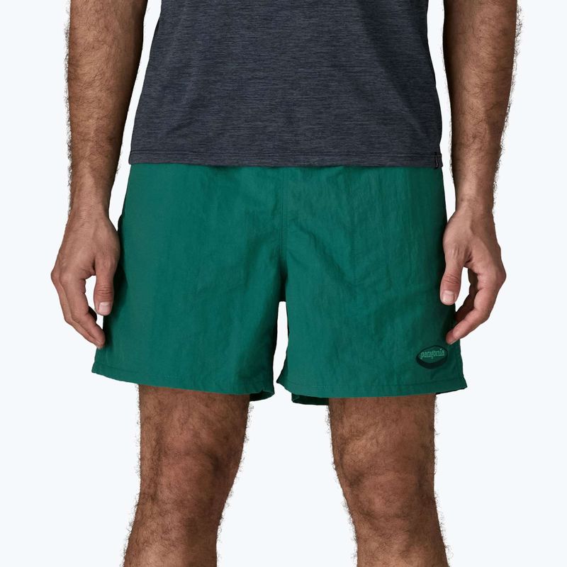 Шорти чоловічі Patagonia Baggies 5" 95 oval logo/gem green 4