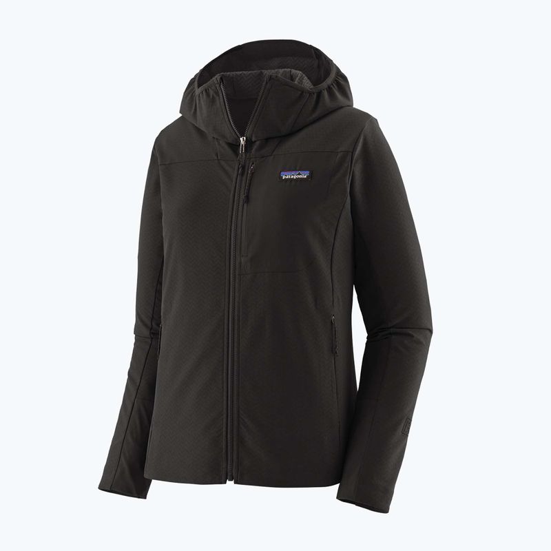 Куртка софтшел жіноча  Patagonia R1 CrossStrata Hoody black 5