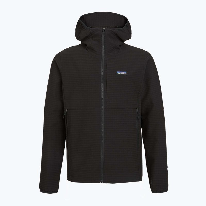 Куртка софтшел чоловіча Patagonia R1 TechFace Hoody black 2