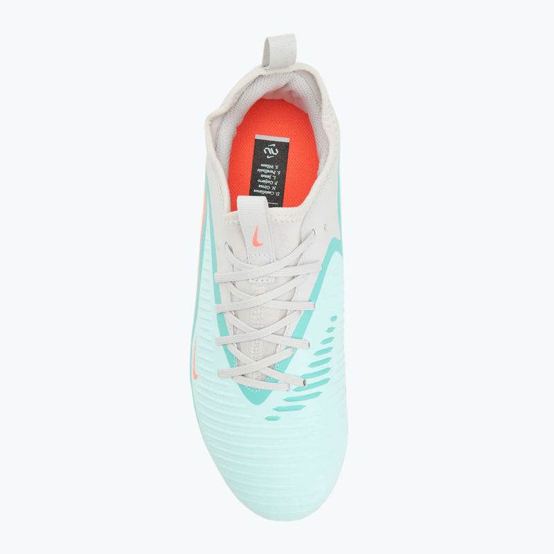 Кросівки футбольні чоловічі Nike United Phantom 6 Low Academy Jr FG/MG pistachio frost/hyper orange 5