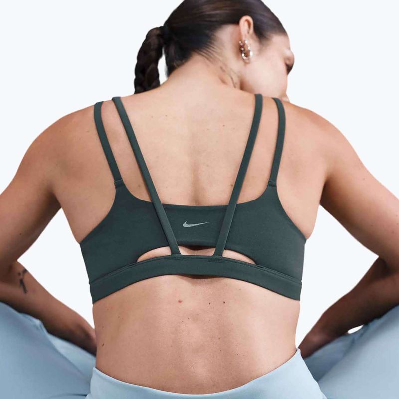 Бюстгальтер для тренувань Nike Zenvy Strappy seaweed/white 5