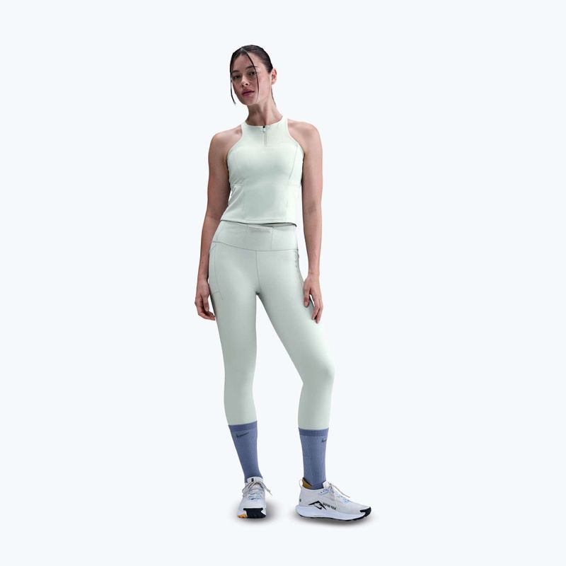 Футболка жіноча Nike Trail Medium Support Sports Bra Tank Top light silver 2